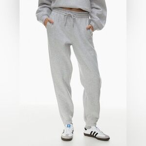 Grey TNA COZY BOYFRIEND Fleece Sweatpants